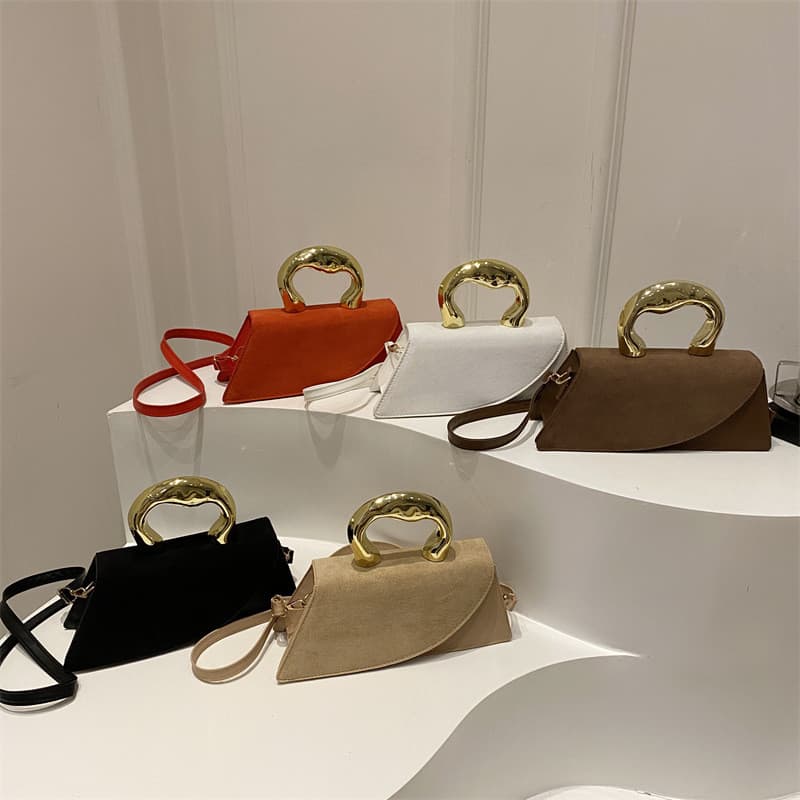 Cross-Border 2025 novo estilo simples High-End textura nicho Design bolsa All-Match ombro mensageiro saco pequeno quadra