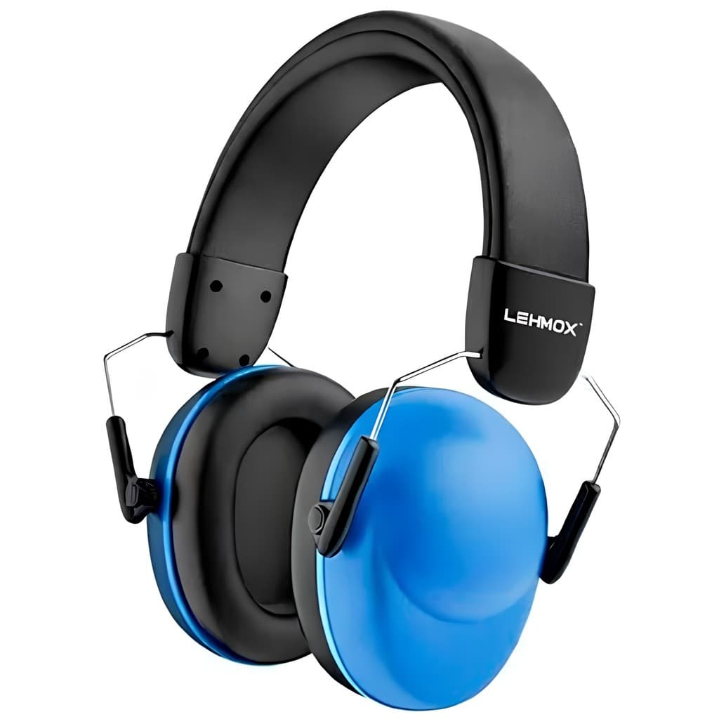 Protetor Auricular Abafador Tipo Concha Ajustável Azul