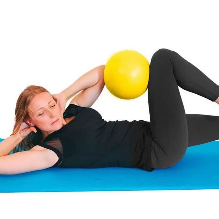 Bola Para Pilates e Exercícios Amarelo Ortho Pauher