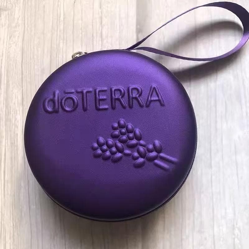 Saco de óleo essencial 12 compartimentos saco de armazenamento em relevo 1ml 2mlPU couro óleo essencial portátil compart