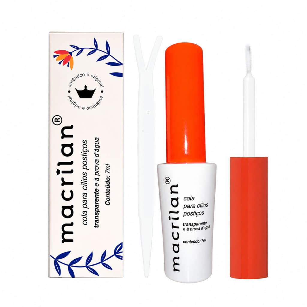 Cola para Cílios Macrilan Excelente Fixação, Longa Duração E Resistência À Água