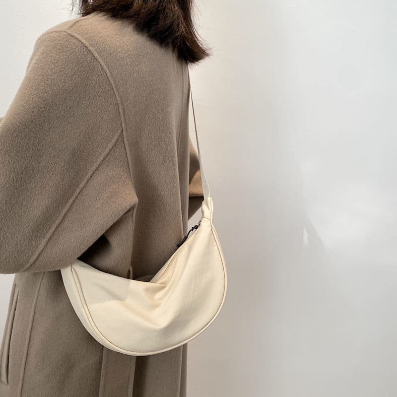 Bolsa feminina de náilon Cross-body saco feminino na moda bolinho saco leve pequena bolsa de ombro axilas bolsa de lona