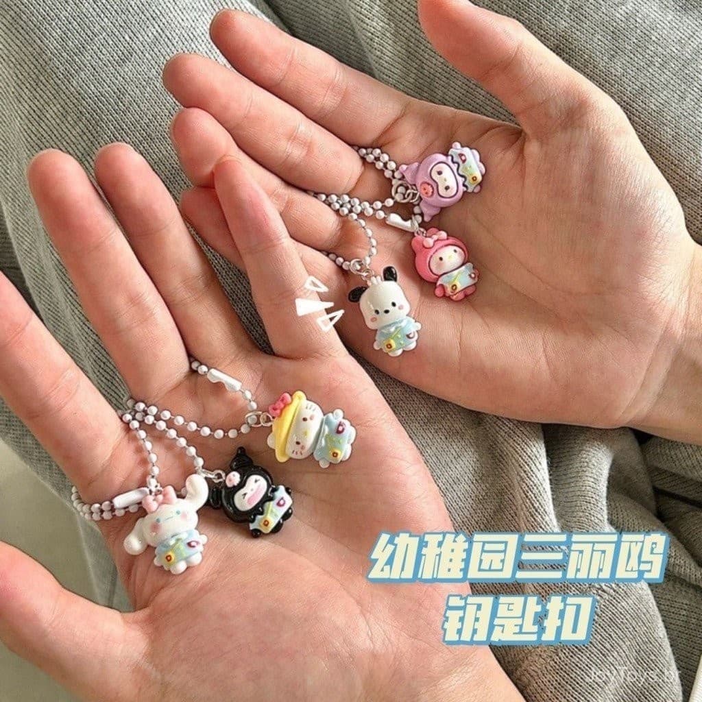 5PCS Chaveiro Sanrio Pingente Instagram Bolsa de Desenho Animado Presente Fofo para Amigos UP4I