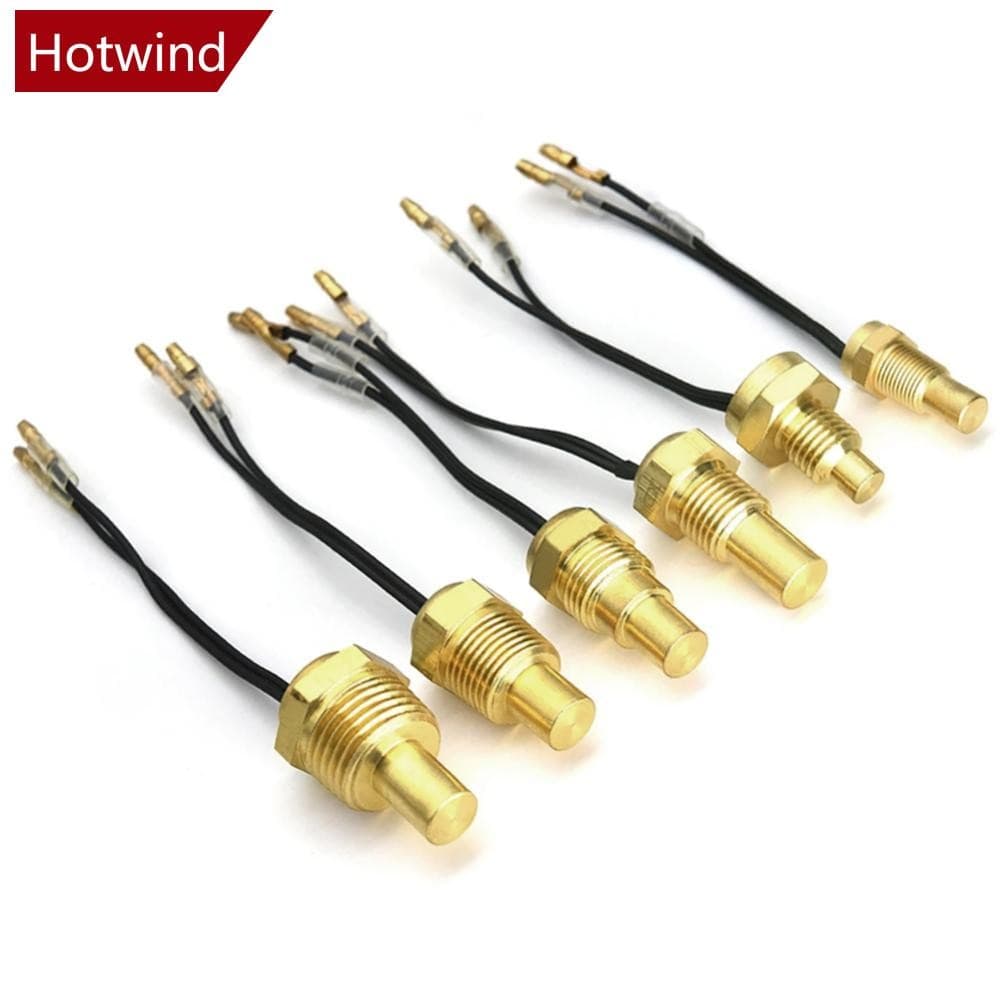 HOTWIND 12V/24V Sensor De Temperatura Da Água Do Carro 10MM 12MM 14MM 16MM 17MM 21MM 50K Cabeça Plug Caminhão 1/8NPT 3 A
