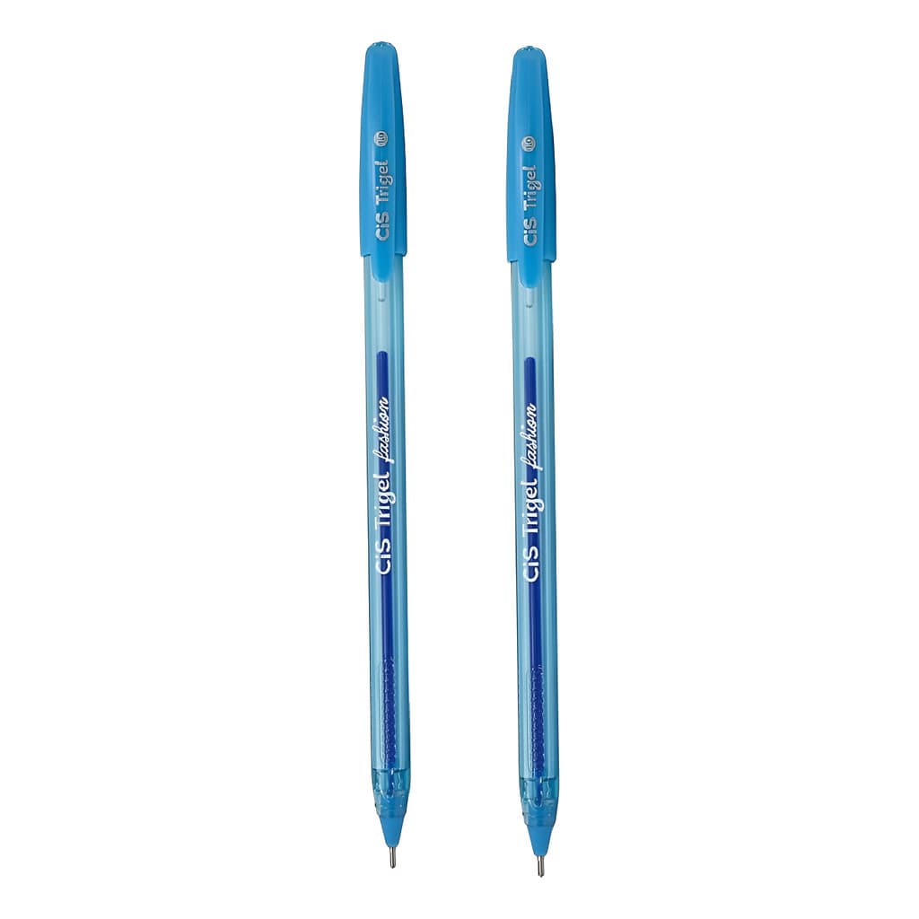 Kit 2 Canetas Em Gel Cis Trigel 0.8mm Azul