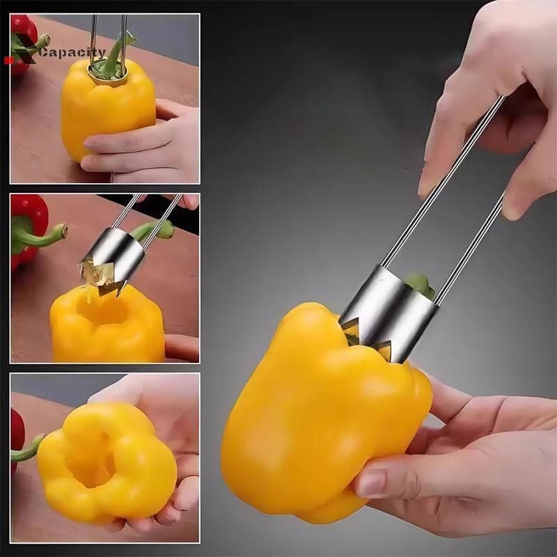Capacidade De Aço Inoxidável Removedor Frutas Pêra Pimentas Pitter Extrator Ferramenta Versátil Vegetal Gadgets Cozinha