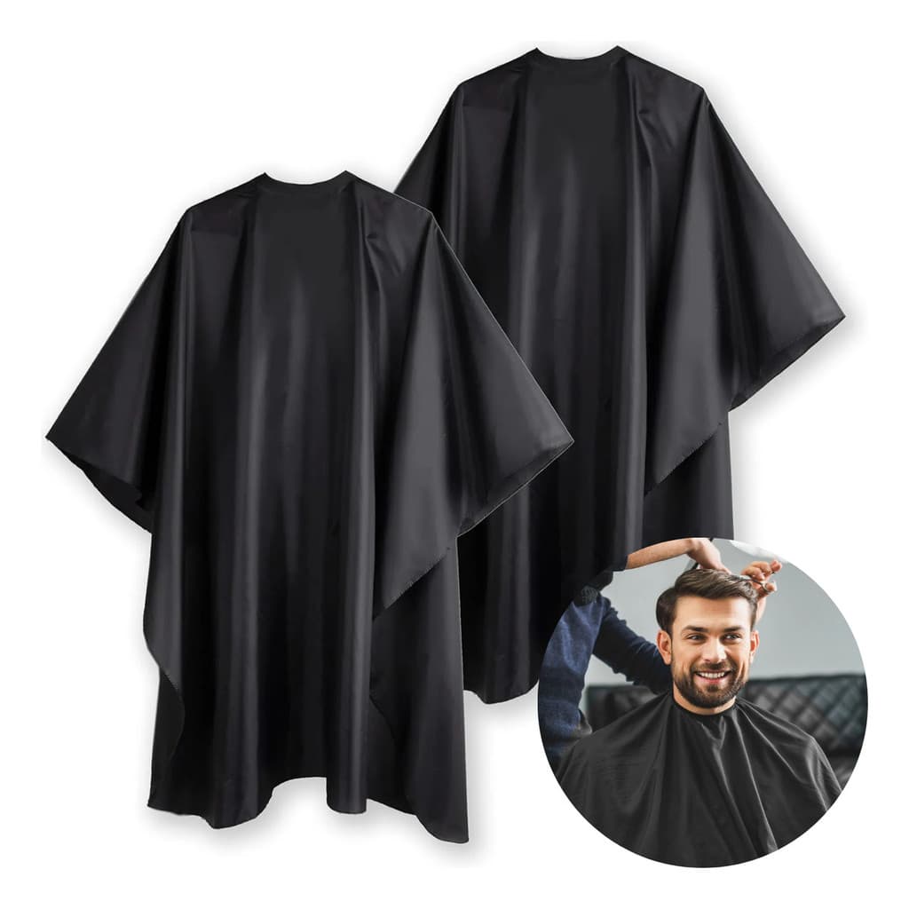 Kit 2 Capa De Corte Barbeiro Cabeleireiro Barbearia Salão