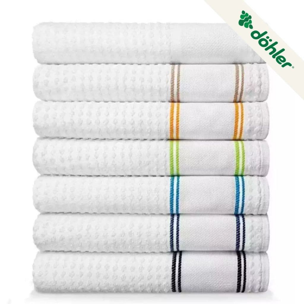 Kit 5 Panos de Prato Nancy Dohler – Bordar Ponto Cruz (etamine) – Atoalhado 40x60