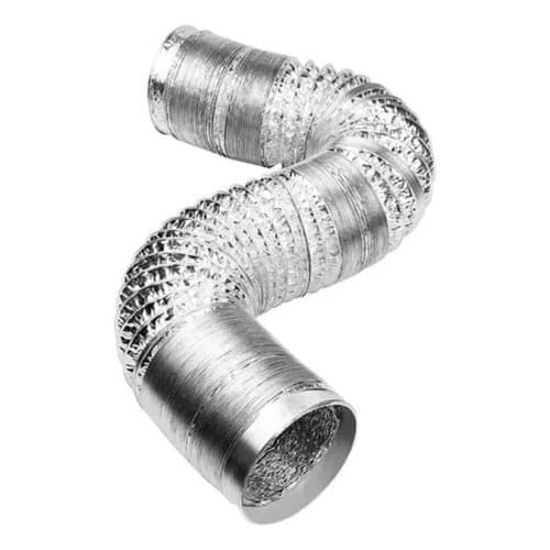 Duto Flexível Aluminizado 4 Pol Rolo 10m Exaustor Tubo 100mm