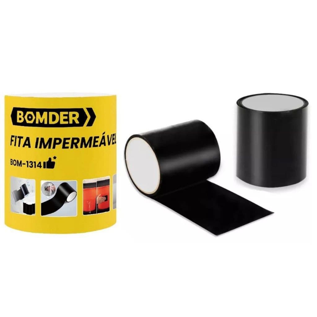 Fita Impermeável BOMVINK Alta Resistência à água - 10cm x 1.5 Metro.