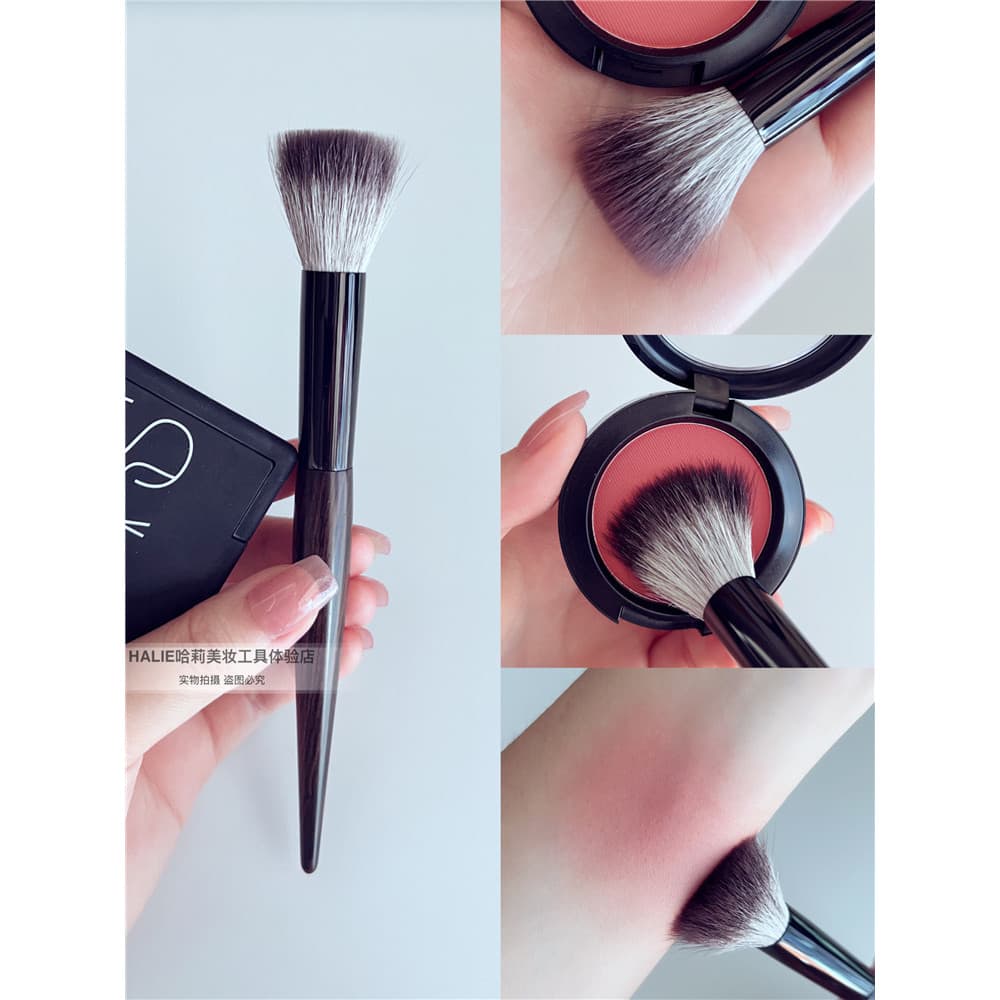 Recomendado para uso pessoal de alta qualidade ponto cor Blush escova fina lã brilhante misturada cinza esquilo cabelo m