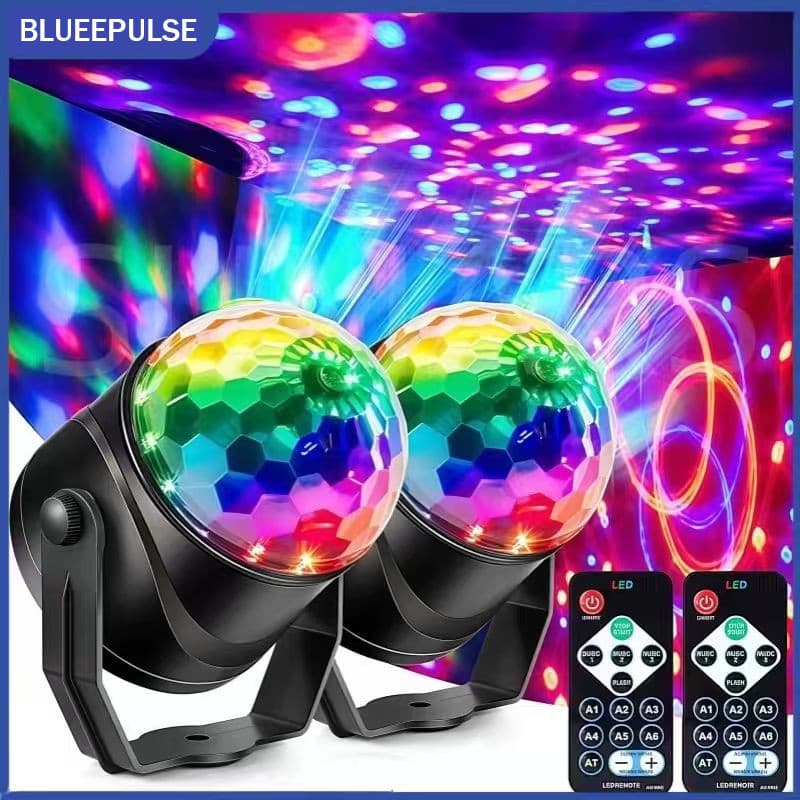 Globo de Luz LED RGB - Sensor de Som, USB, Controle Remoto - Para Festas e Discotecas