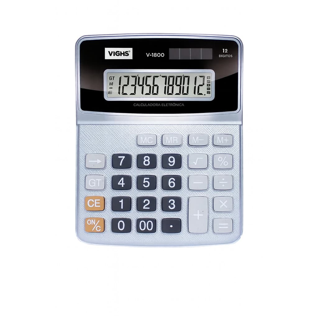 CALCULADORA DE MESA 12 DIGITOS VIGHS V1800 PTA