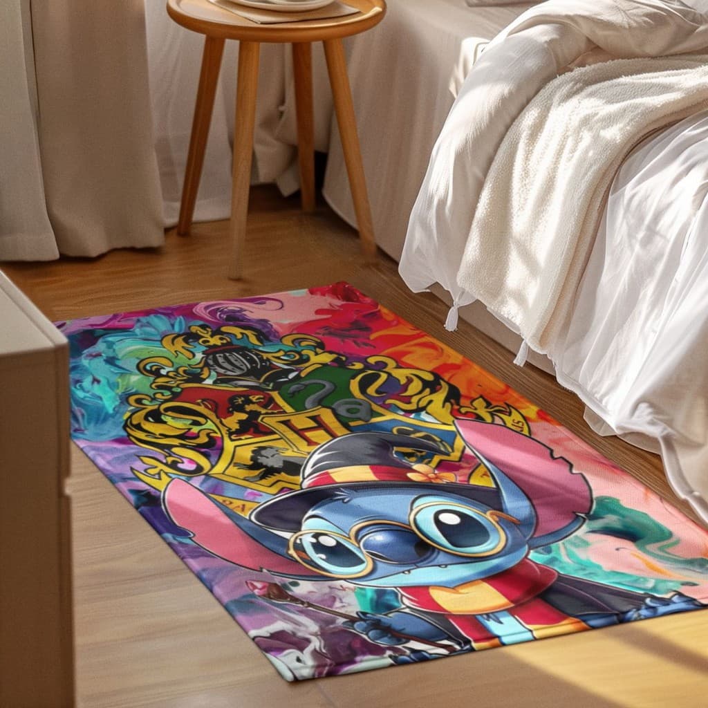 Tapete Decorativo 118x70cm Antiderrapante Sala, Quarto, Espaço Colorido