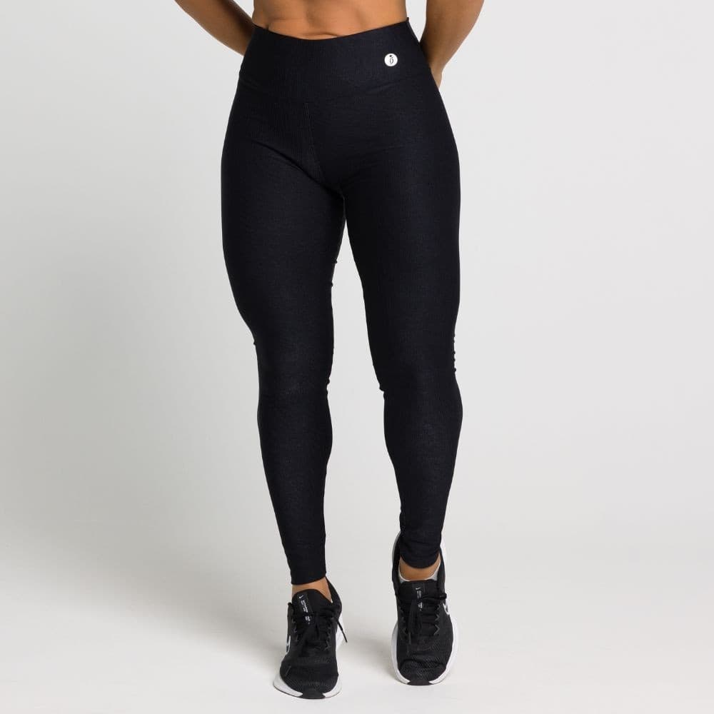Calça Legging Canelada Com Brilho Para Academia Caminhada e Corrida Fernanda