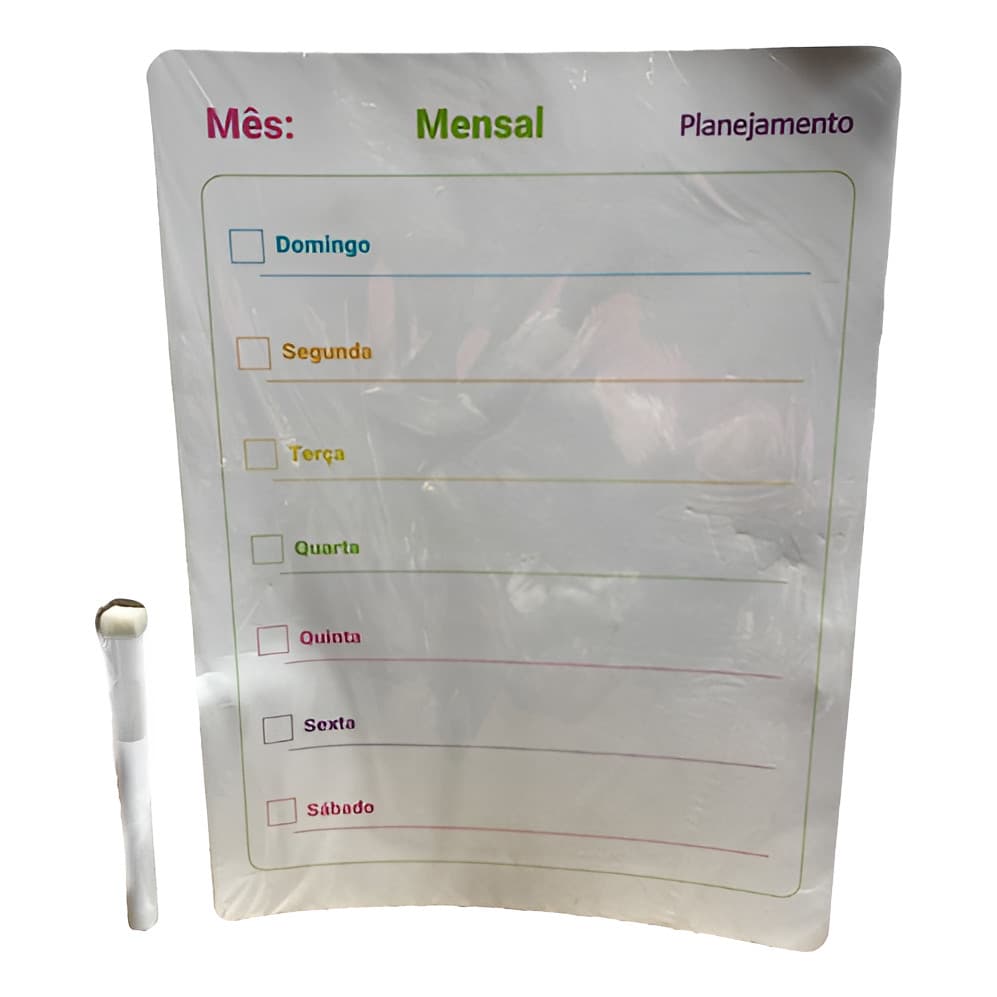 Planner Quadro Lousa Mes  Magnetico Com Caneta Apagador
