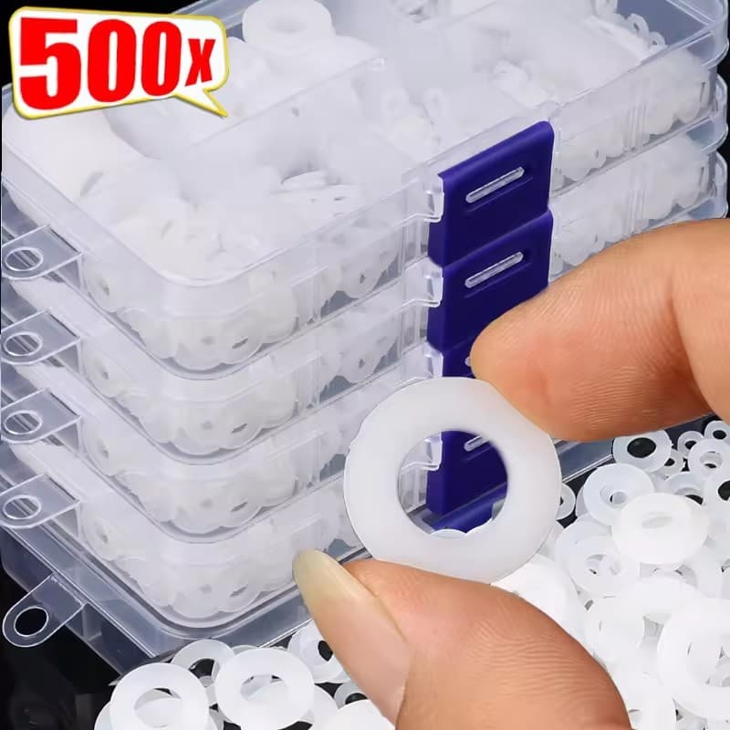 Anéis De Borracha Para Vedações De Plástico-Kit De Sortimento De Arruelas Planas Universais-M2 M2.5 M3 M4 M5 M6 M8 M10 J