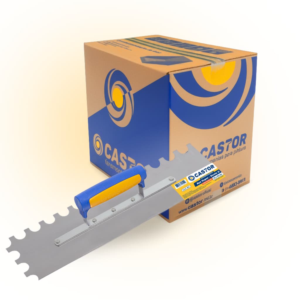 Caixa c/ 6 Desemp. de Aço Dente U 10X40 - Castor