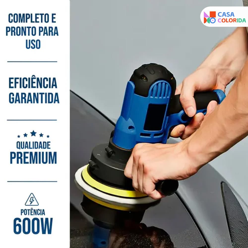 Lixadeira Politriz Multifunções para Uso Automotivo e Parede, 110V e 220V