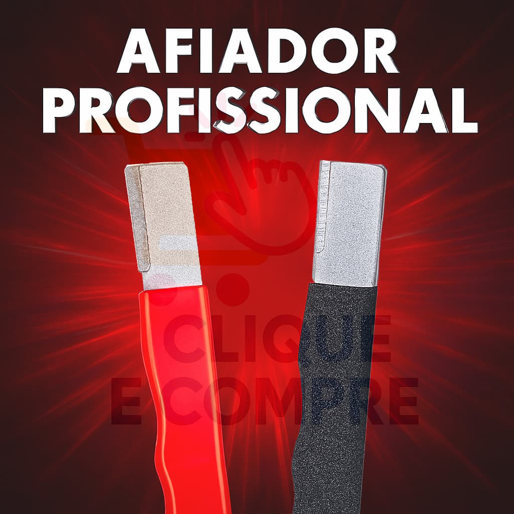 Afiador Profissional de Facas Aço Pedra Diamantada Jardinagem Lâminas Tesoura Amolador Multiuso