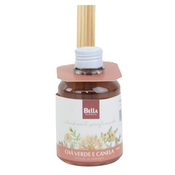 Difusor de Ambientes Floresta Verde Bella Essência 260 ml Chá Verde e Canela