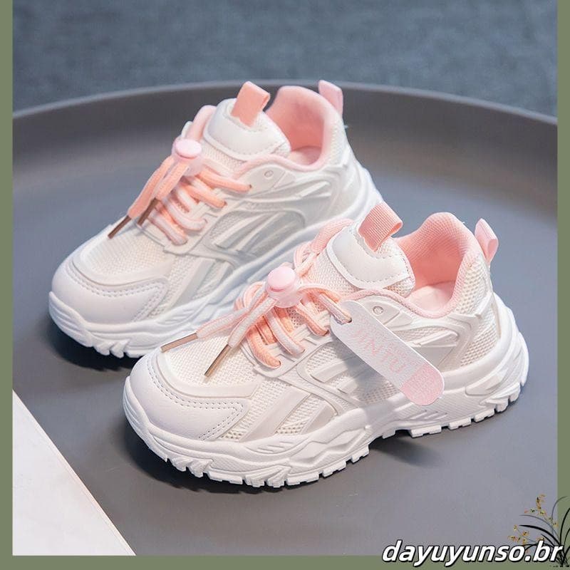Sapatos Infantis Estilo Coreano Para Meninos E Meninas De 6 A 15 Anos , 2023 Novos De Caminhada Com Plataforma Esportiva