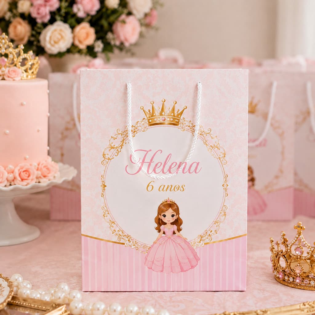 Sacolinhas Personalizadas PEGUE E MONTE - TODOS OS TEMAS Festas Lembrancinhas