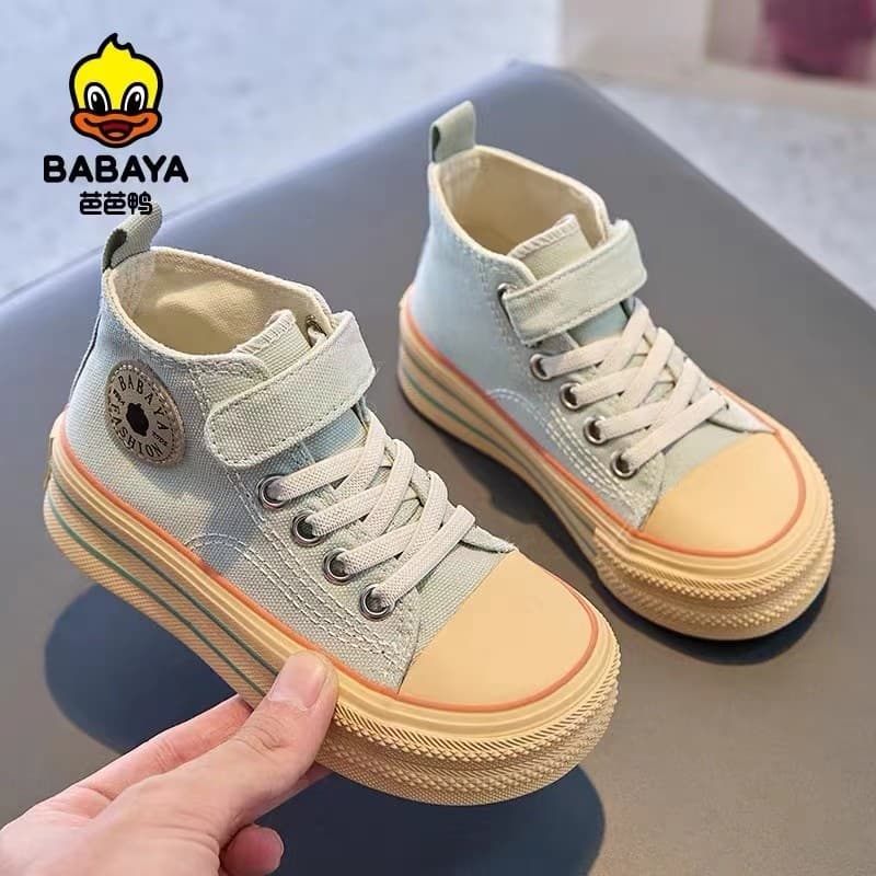 Baba pato crianças sapatos de lona de alta qualidade 2026 primavera novo estilo meninas dopamina sapatos casuais tênis m