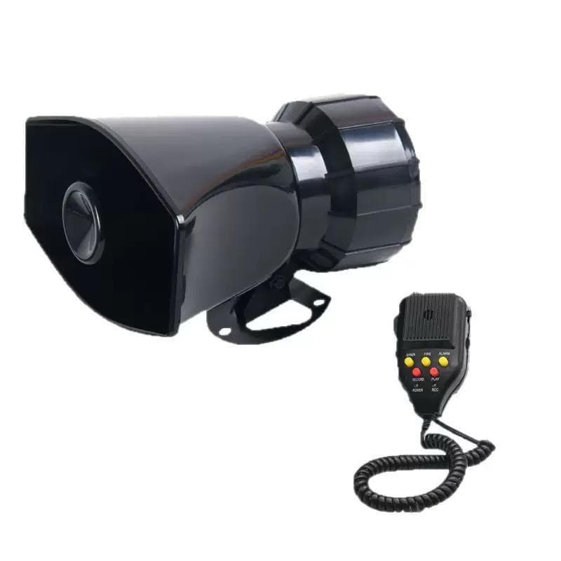 Sirene De Alarme Multifuncional 3 Tons  Alto Falante Megafone Empresa Policia Alarme Bombeiro, Carro, Moto, Caminhão