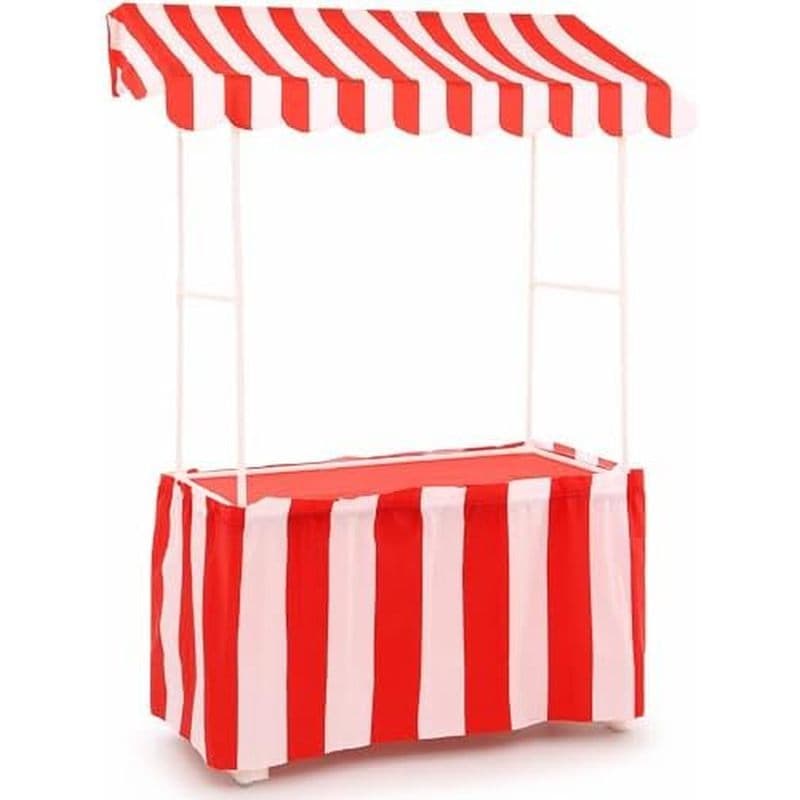 Colingmill Carnival Tablet Tent Kit Circus Party Decoion Inclui Cabana De Mesa , Dossel De Barraca , Saias Listradas , T