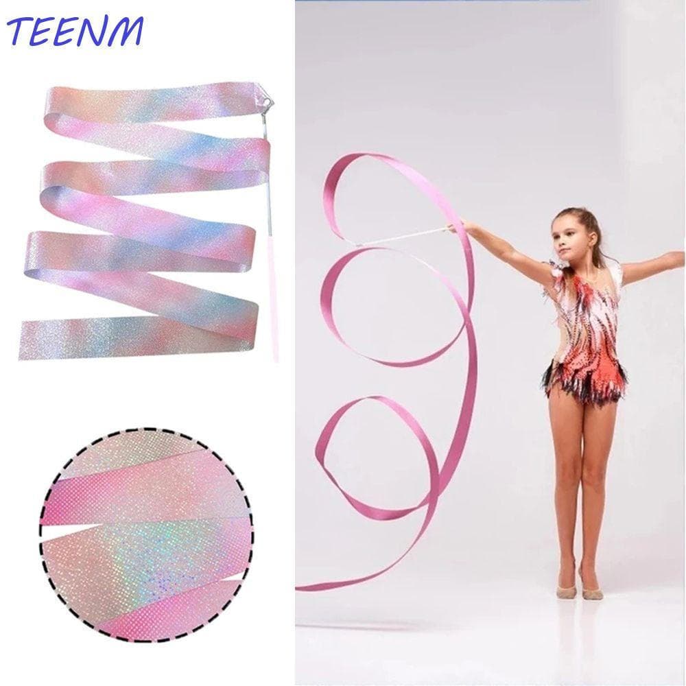 TEENM Dança Fita Crianças Ferramenta De Treinamento Equipamentos Ginástica Brinquedos Arte Rítmica Ballet Streamer