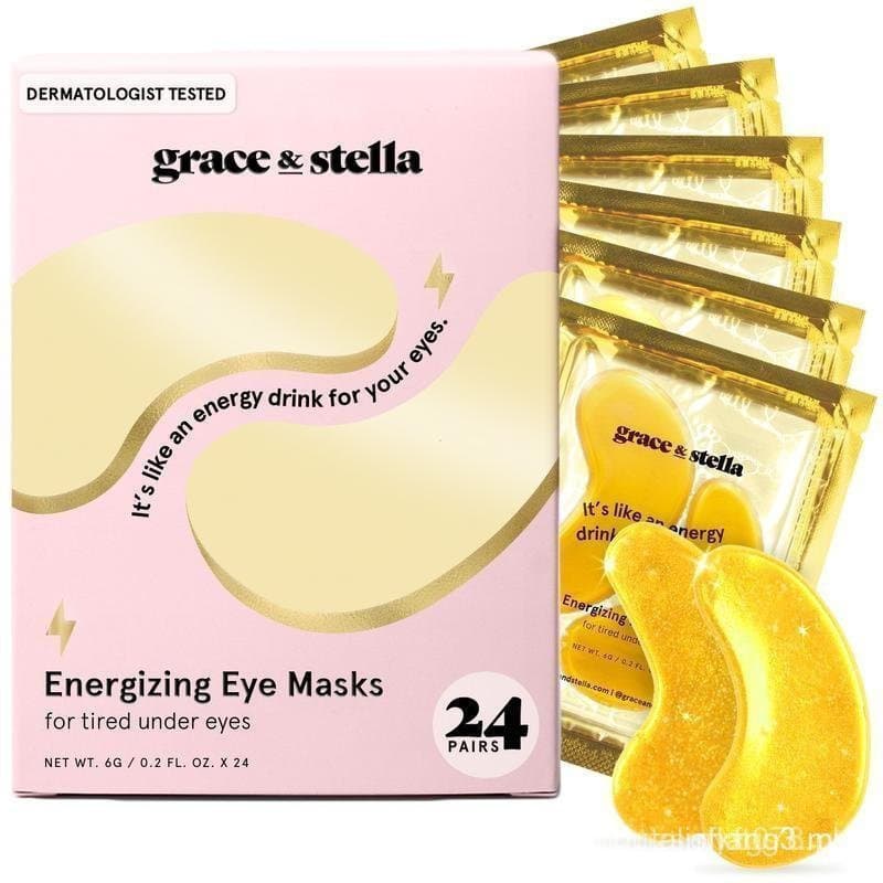 Máscara para os olhos Grace & Stella, usada para reduzir olheiras, eliminar inchaço, reduzir rugas, hidratar, tonificar