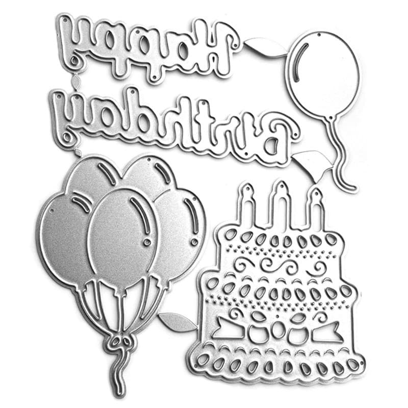 blg Feliz Aniversário Corte Metal Cortar Morre Álbum Fotos Diário