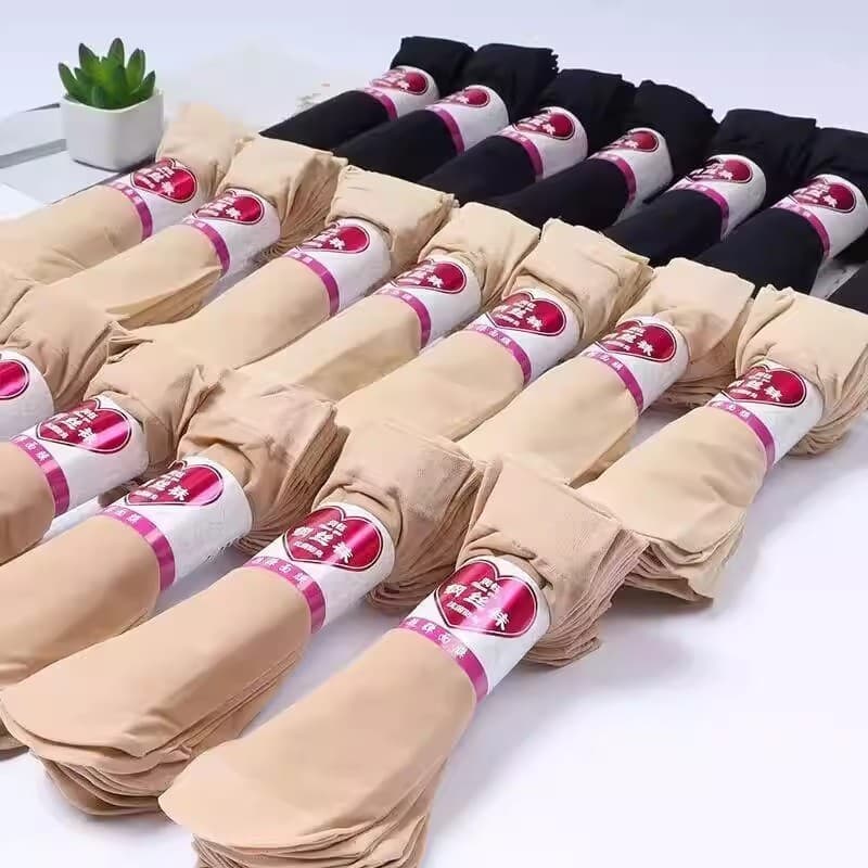 Meias curtas meias femininas verão estilo fino Anti-Snagging cor de carne meias curtas de aço resistentes ao desgaste má