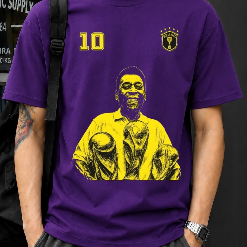 Camiseta Estampada brasil - Camisa 100% Algodão, Unisex, Macia, Qualidade Premium - Envio Rapido