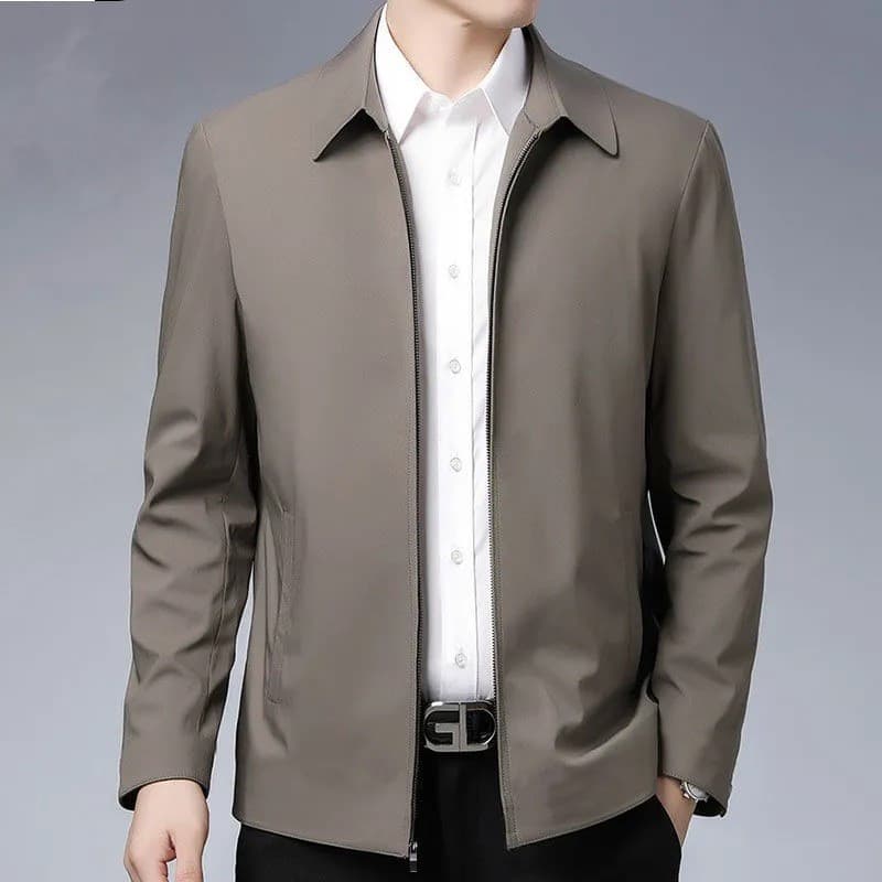 Jaqueta Bomber Masculina Casual de Manga Longa Estilo Coreano de Boa Qualidade