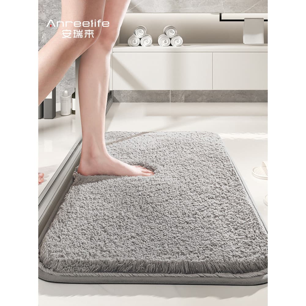 Tapetes absorventes para porta de entrada de banheiro, tapetes antiderrapantes para porta de casa