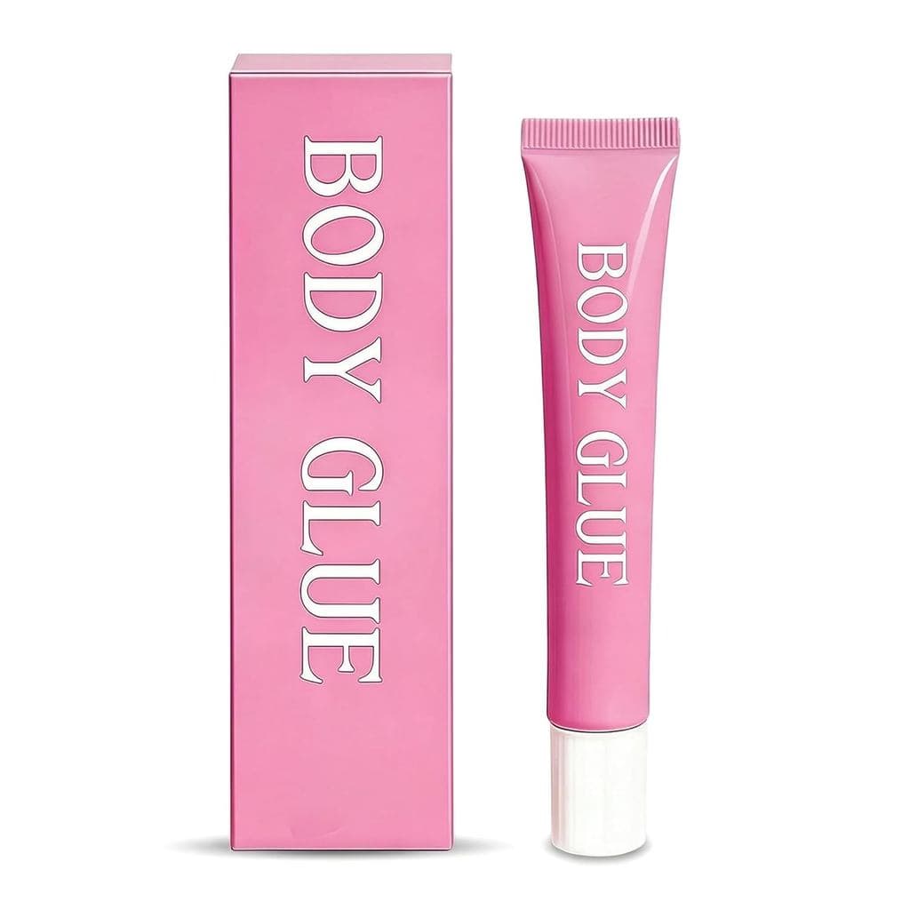 Cola Adesiva para Roupas e Corpo, 30ml, Cola Corporal Resistente ao Suor e de Longa Duração, Lavável em Água, Adesivo pa