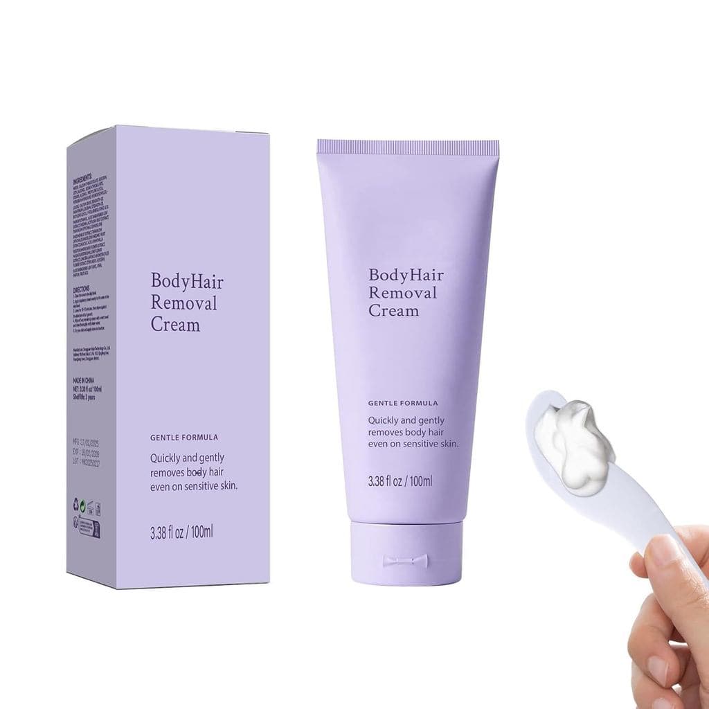 Creme para Remoção de Pelos do Corpo e do Rosto, Suave e Seguro para Peles Sensíveis, Remoção de Pelos Indolor para Mulh
