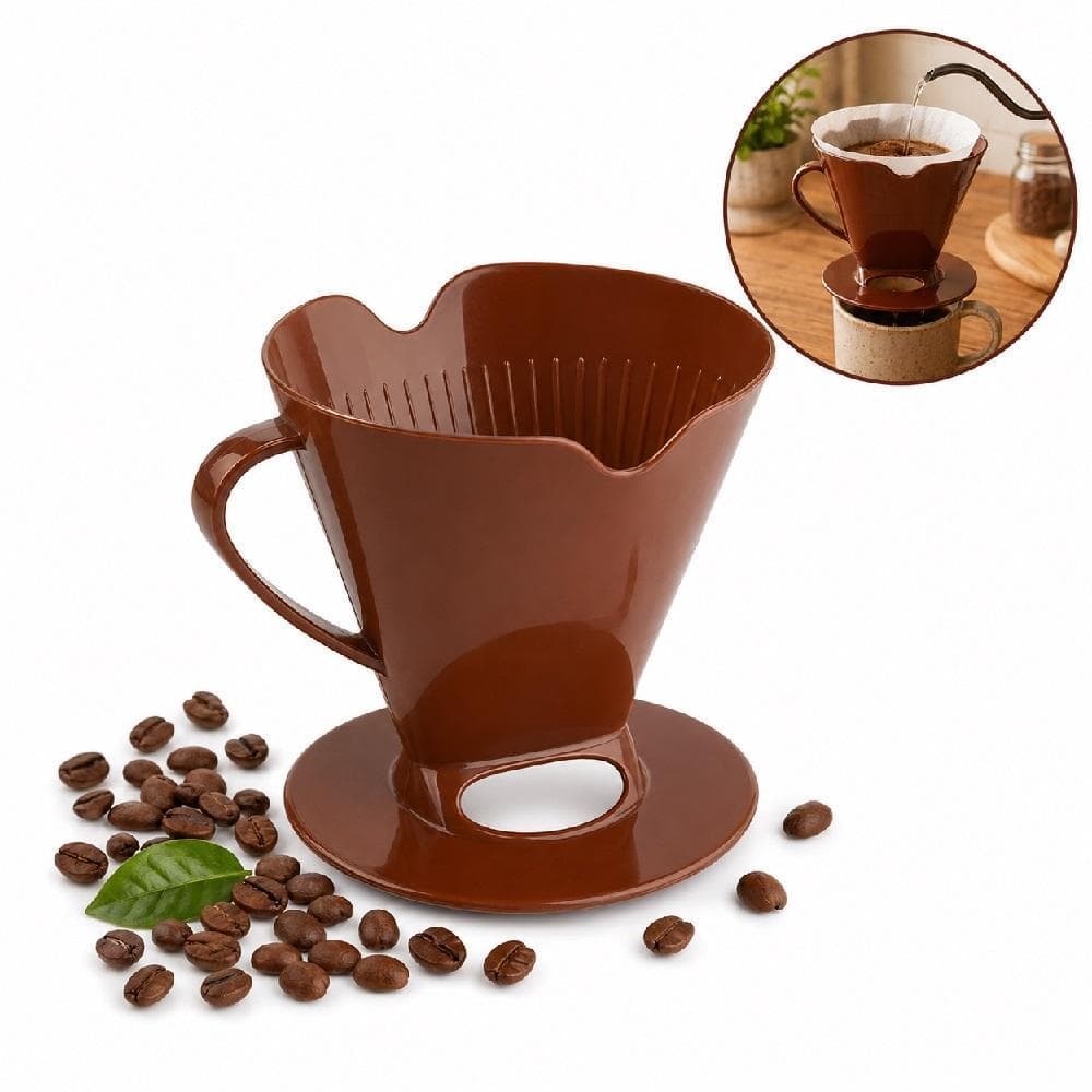 SUPORTE COADOR CAFE FILTRO REUTILIZAVEL PERMANENTE BASE COM ALCA REFORCADO UNIVERSAL GARRAFA TERMICA JARRA