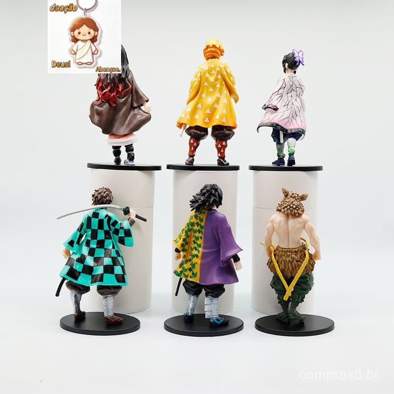 Action Figure Demon Slayer Feita à Mão Ornamentos