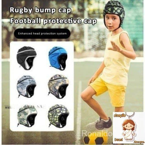 Capacete Profissional De Goleiro Infantil De Futebol