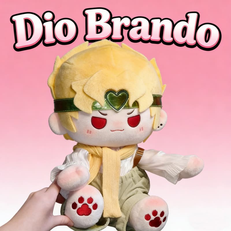 Brinquedo de pelúcia Dio Bianco de 40cm, brinquedo de pelúcia de JoJo's Bizarre Adventure, almofada macia do personagem