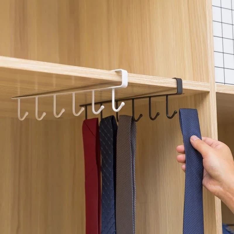 Gancho de ferro para cozinha, sem rastros, sem pregos, armário, divisória, cabide de armazenamento, quarto, guarda-roupa