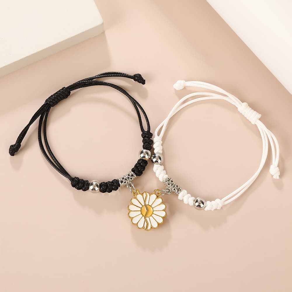 Pulseira Amizade Magnética Par Com Pingente Magnético Ímã Para Casal