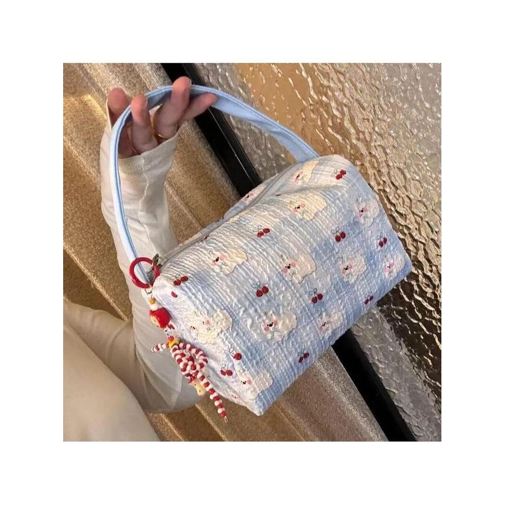 Novo estilo bolsa dos desenhos animados de alto valor grande capacidade saco cosmético lavagem armazenamento tridimensio