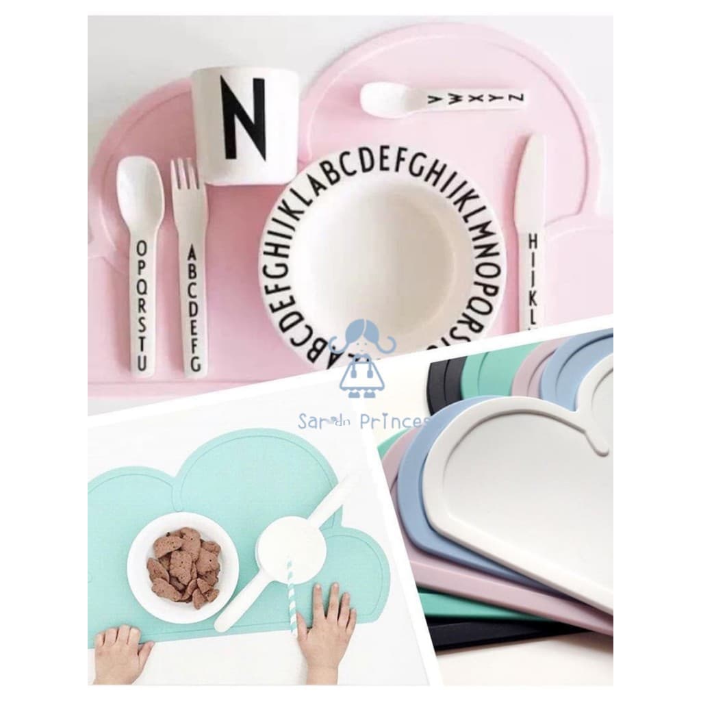 Ins refeição de Silicone segura para bebês, venda quente, fácil de esfregar, portátil, dinamarca, nórdico, sem BPA, jogo