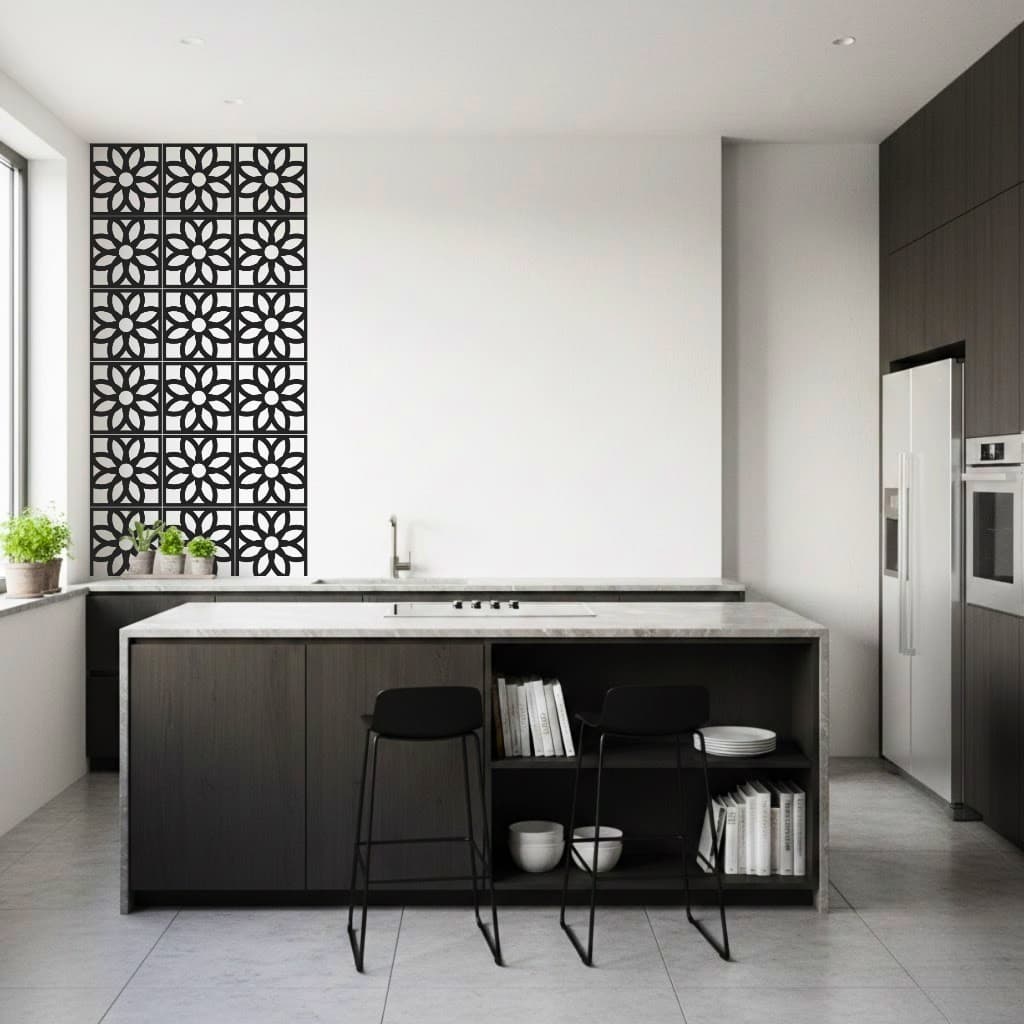 Painel Vazado em MDF Tipo Cobogó – Decoração de Parede 20x20cm