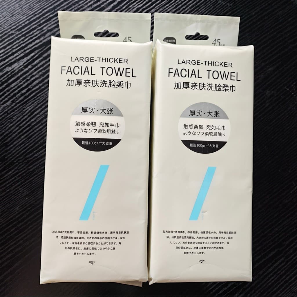 Toalha macia para lavagem facial, grossa e genuína, adequada para a pele, pacote de 45 peças, grossa, grande, toalha de