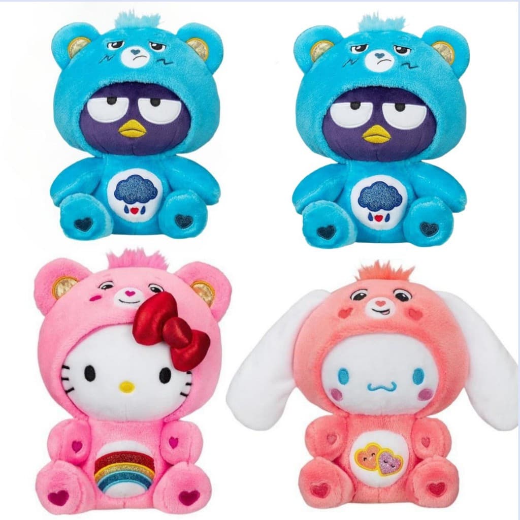 Novo brinquedo de pelúcia de pinguim/urso arco-íris que muda de roupa, boneca fofa japonesa da Sanrio, ursinho de pelúci